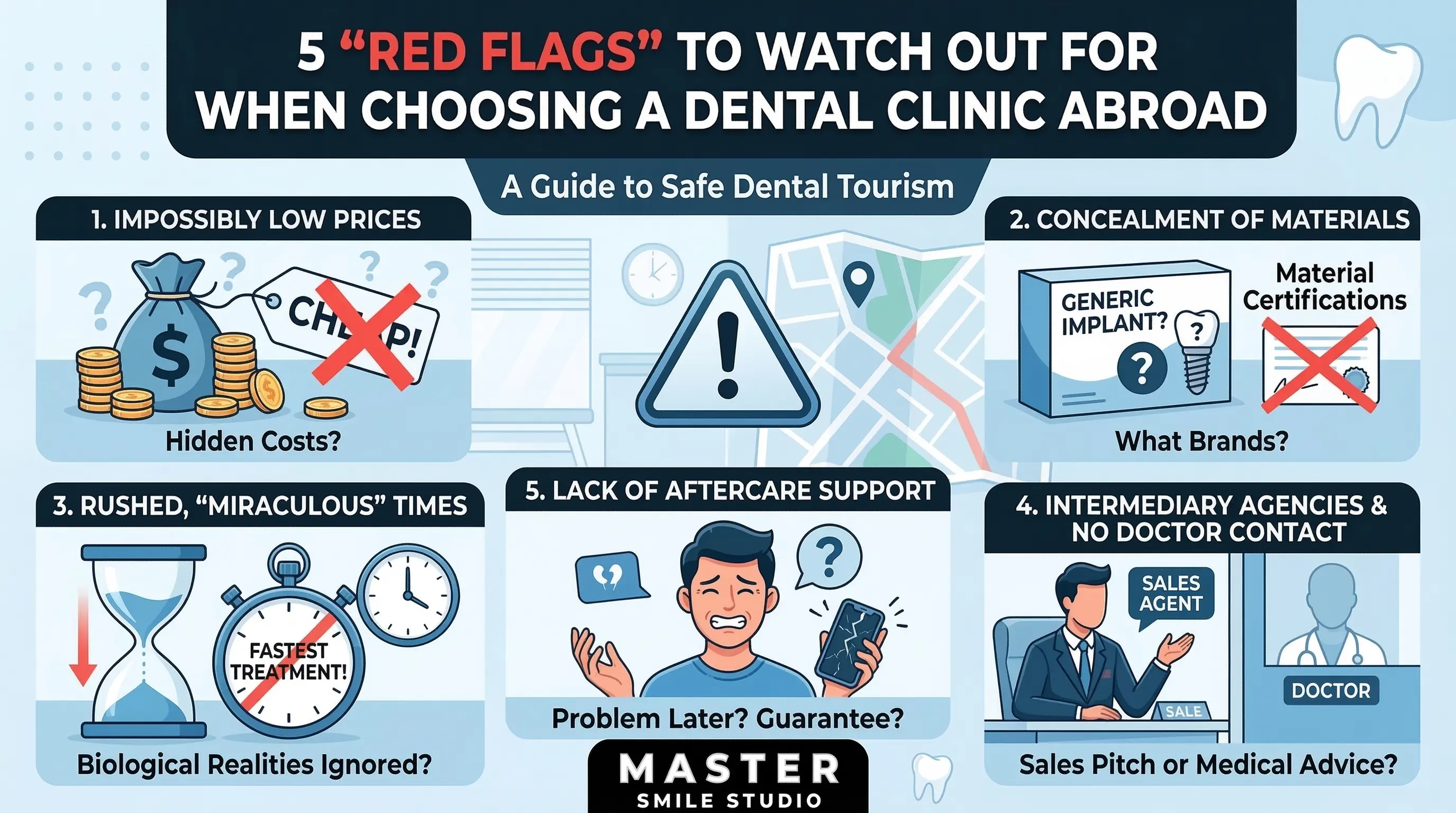 Yurtdışında Diş Kliniği Seçerken Dikkat Etmeniz Gereken 5 'Kırmızı Bayrak'