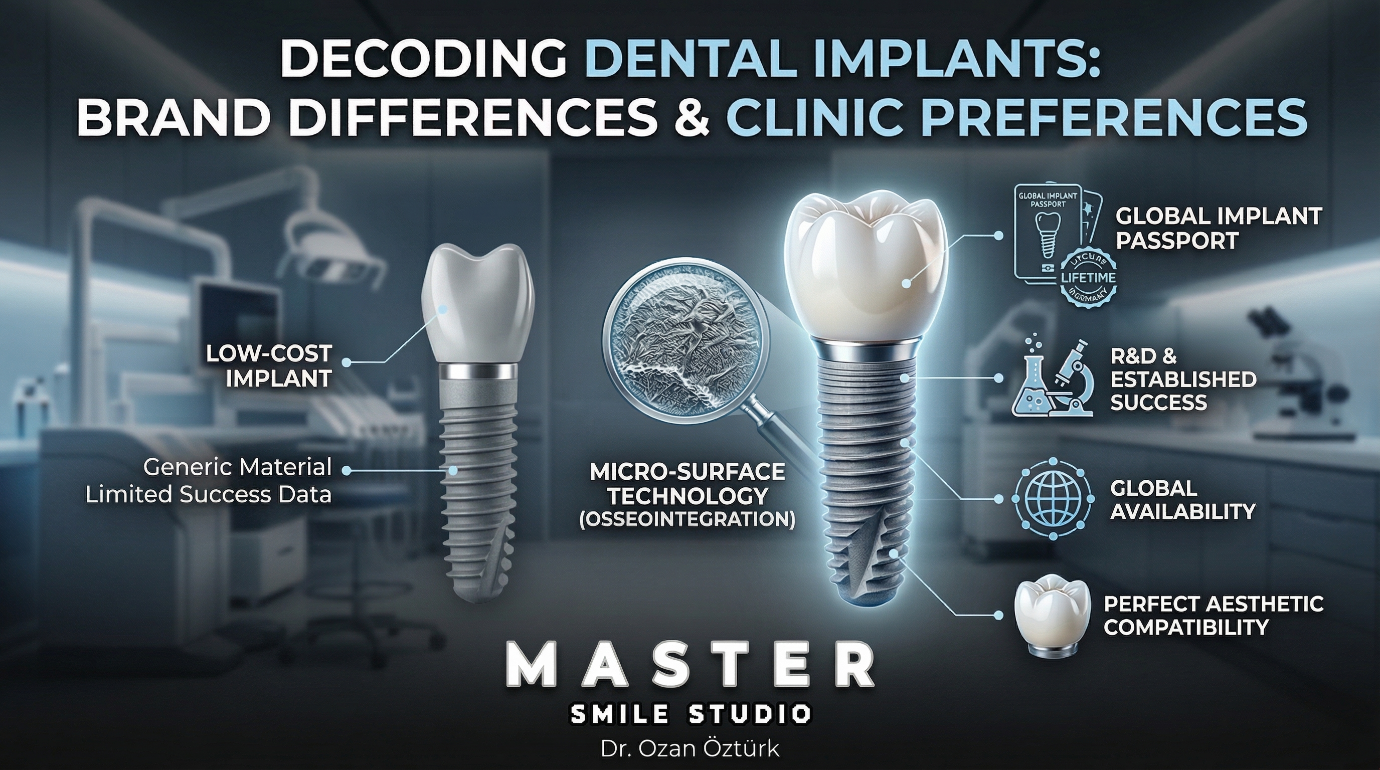 İmplant Markaları Arasındaki Farklar Nelerdir? Hangi Markaları Tercih Ediyoruz ve Neden?