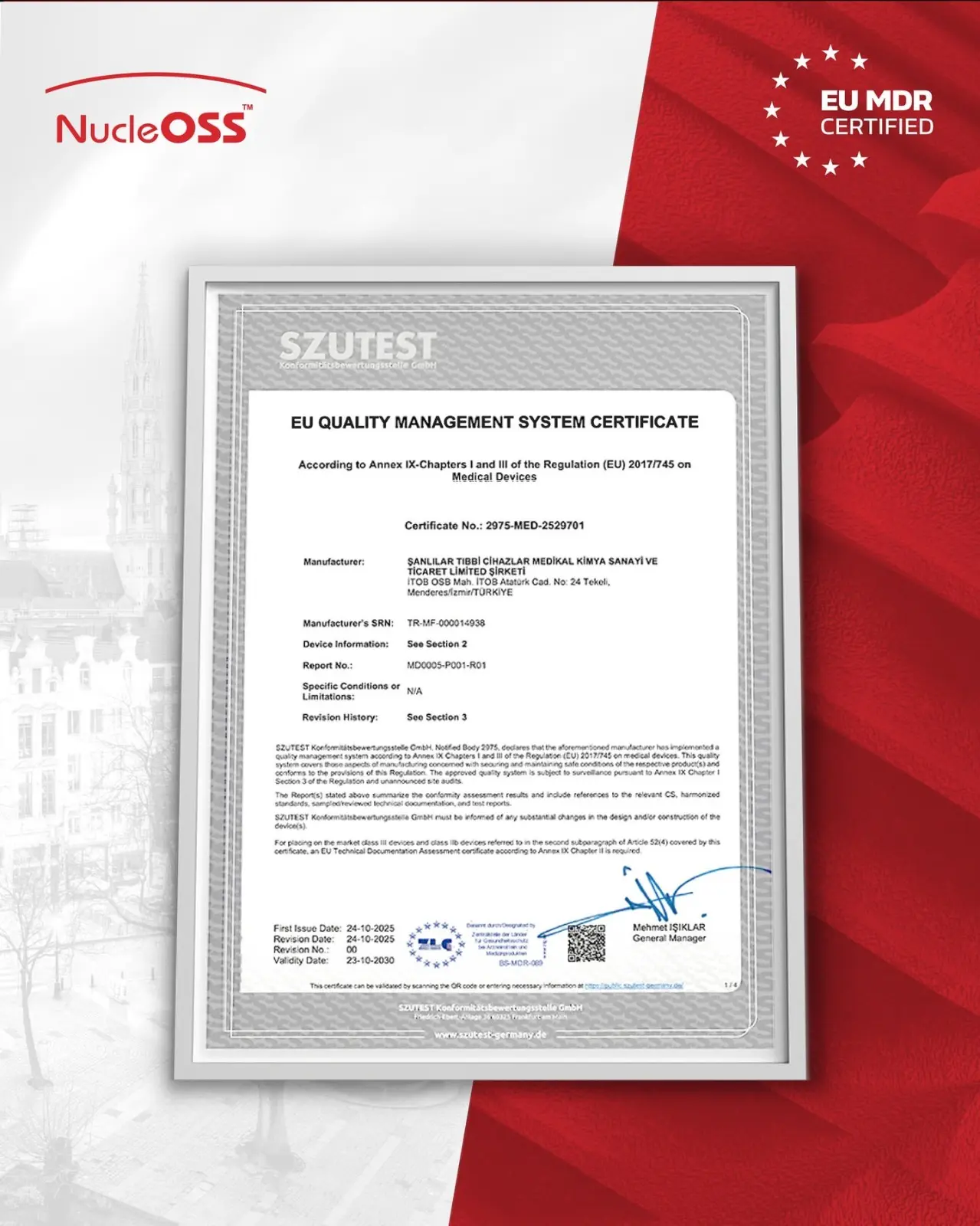 FDA MDR Certificate Sertifikası